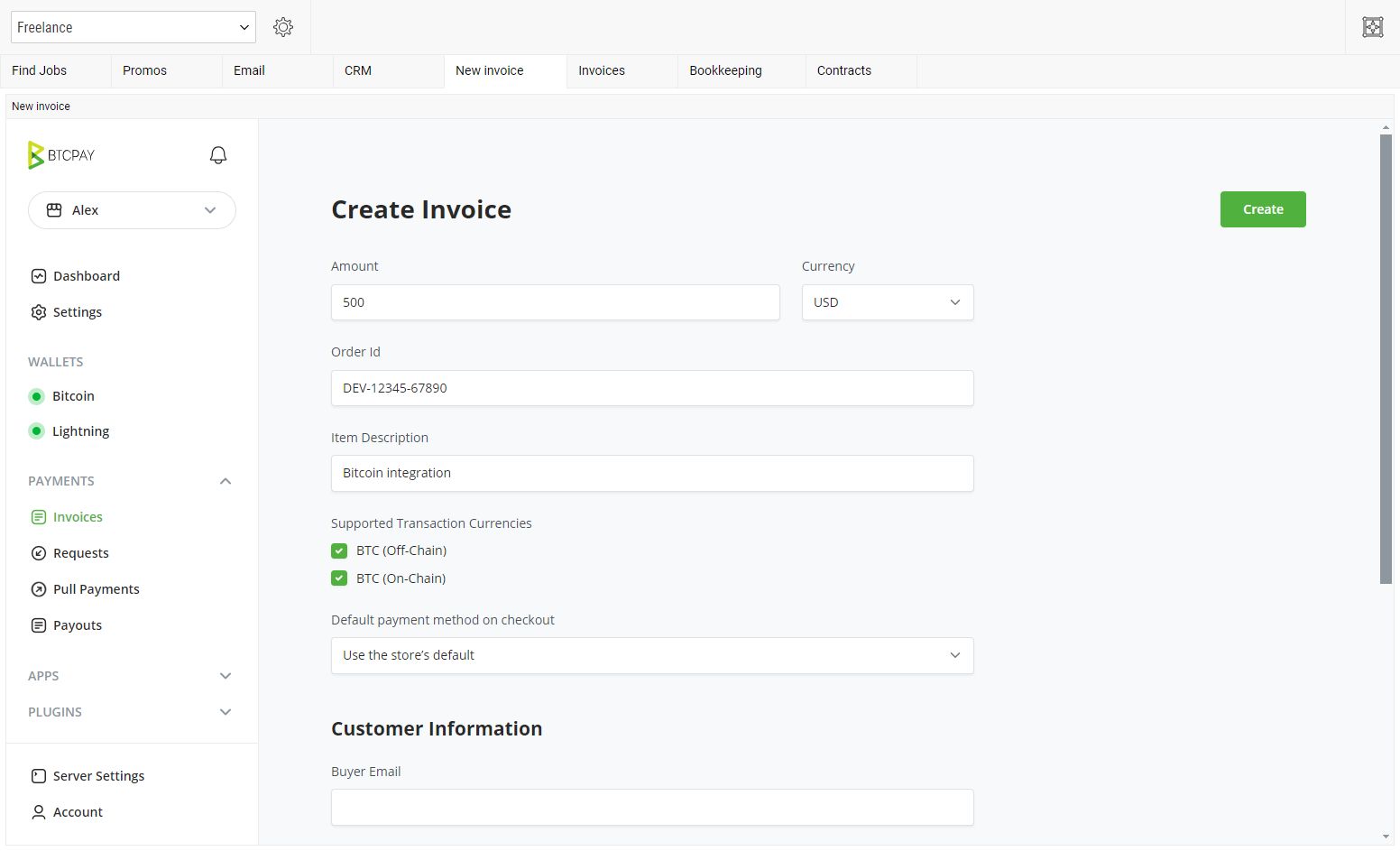 Creating Invoices